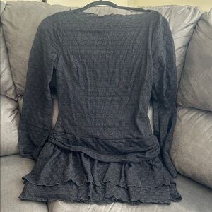 Elegant Black Long-Sleeve Dress